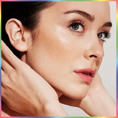 woman with clear skin