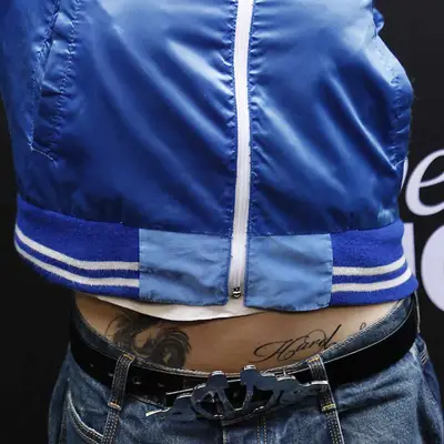 Close-up of Billie Eilish