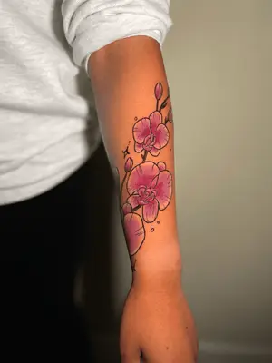orchid tattoos 