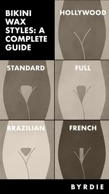 Illustrated Chart of Bikini Wax Styles