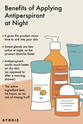 antiperspirant at night