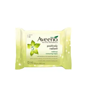 Aveeno Positively Radiant Makeup Removing Wipes