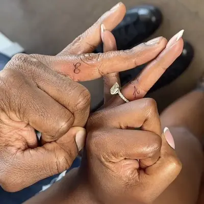 Best Friend Tattoos Watercolor Heart