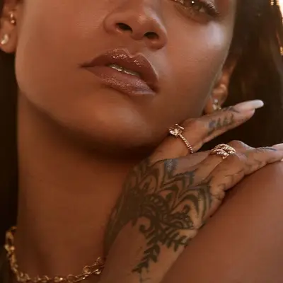 Finger Tattoos for Women Shhh Rihanna