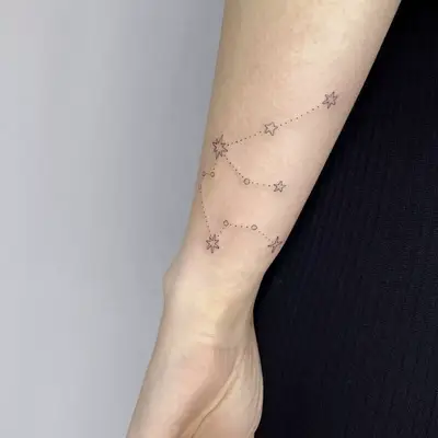 Aquarius Constellation tattoo
