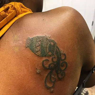 Astrology Tattoos Aquarius Water Bearer