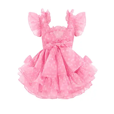 Nasty Gal Glitter Star Cowboy Hat in silver and pink on model