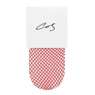 COS The Fishnet Tights in red