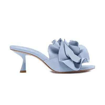 Kate Spade Flourish Heeled Sandal in north star light blue