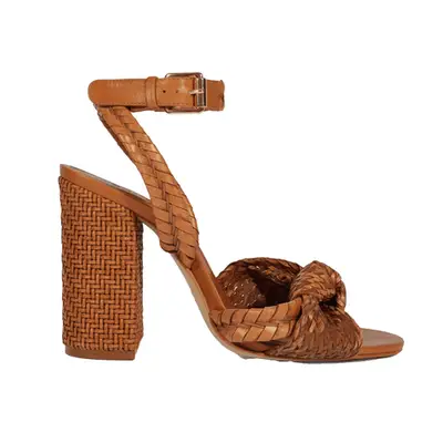 Schutz Khari Sandal in brown terracotta weave