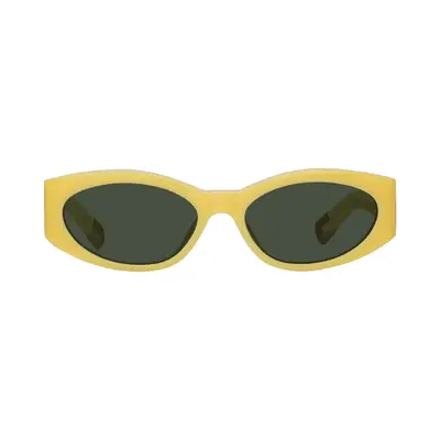 Jacquemus Ovalo Oval Sunglasses in butter yellow