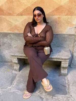 Fanm Djanm Aruba Twisted Headband in guava pink