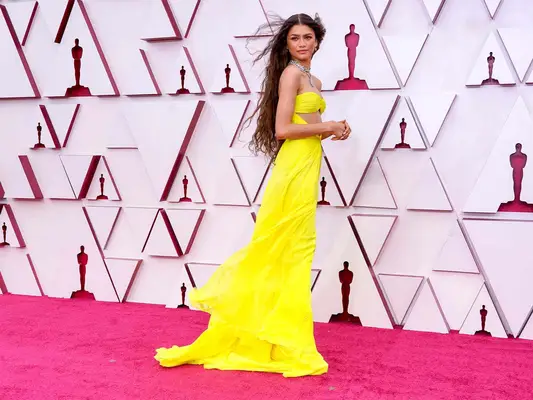Zendaya at the 2021 Oscars.