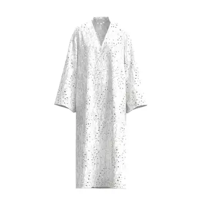 More to Come Cassidy Mini Dress in baby blue with black dots on model