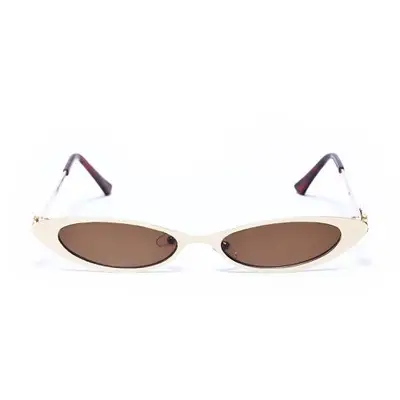 micro sunglasses with white frame