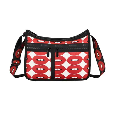 LeSportsac x Libertine Deluxe Everyday Bag in lips pattern