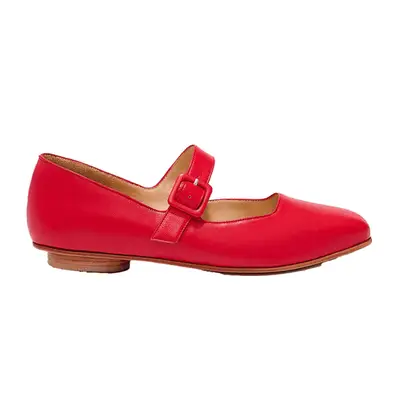 Zou Xou Eugenia Flat in cherry red