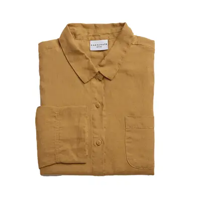 Parachute Linen Top in ochre
