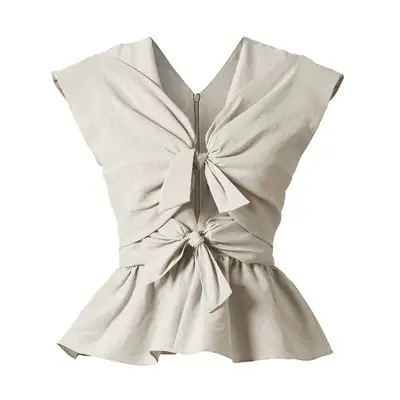 Tove Miria Top in stone beige