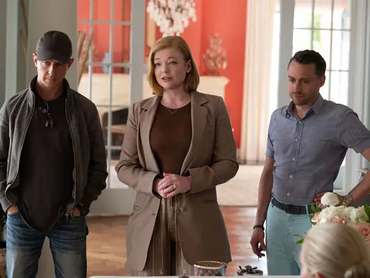 Jeremy Strong, Sarah Snook, and Kieran Culkin in Succession