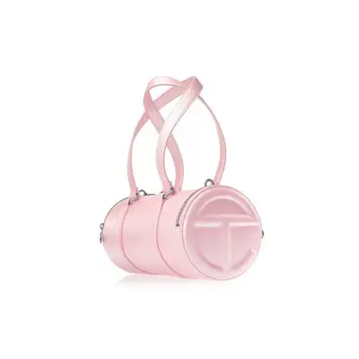 Pink duffle handbag