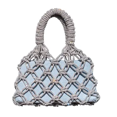 Rocknot The Transformer in crystal mesh with light denim insert