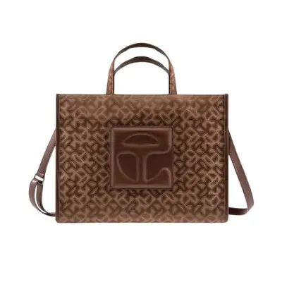 brown Telfar monogram bag