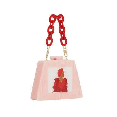 pink LarAllan clutch