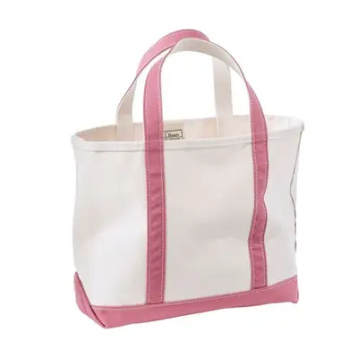 L.L.Bean tote bag with pink accents