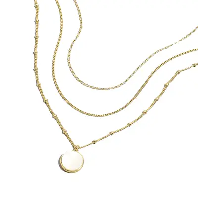 Madewell Mother-of-Pearl Necklace Set