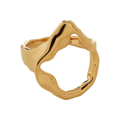 Monica Vinader Amy Powney Lagoon Open Ring in gold