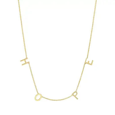 ByChari The Original Spaced Letter Necklace