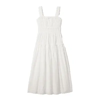 Gap x Doen Eyelet Midi Dress in white