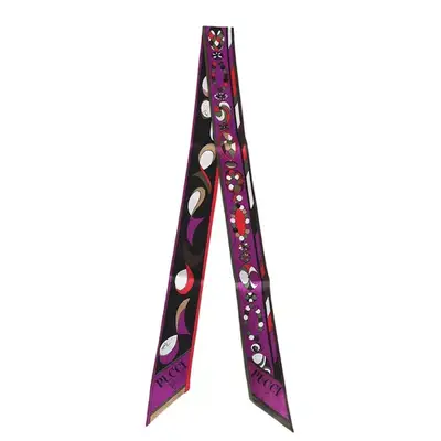 Pucci Printed Twill Scarf in pink multi