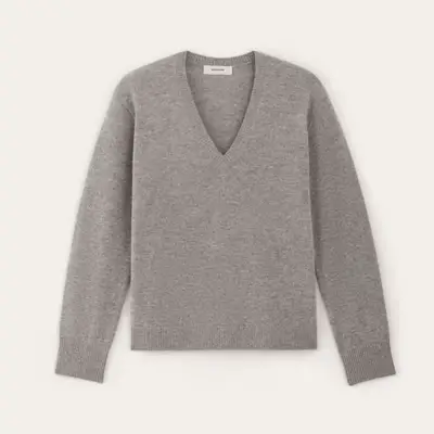 Everlane The Cashmere Relaxed V-Neck