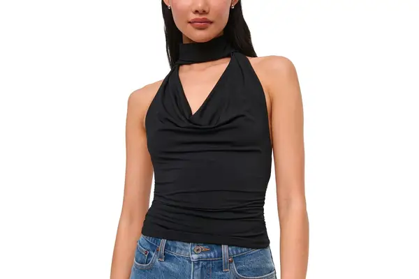 abercrombie fitch Halter Cowl Scarf Top