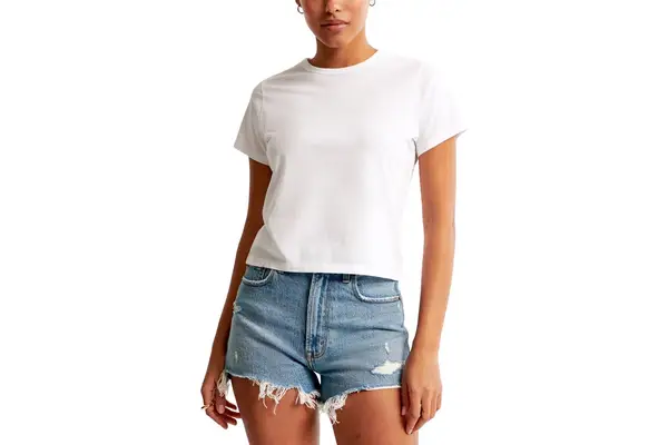 Abercrombie Fitch Essential Polished Body-Skimming Tee
