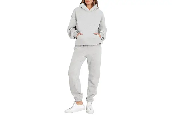 Amazon ANRABESS Women 2 Piece Outfits Hoodie Sweatshirt Tracksuit & Oversized Jogger Sweatpants Y2K Sweatsuit Set