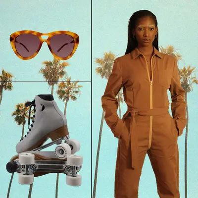 Re/Done Cotton-Blend Terry Shorts in marigold yellow