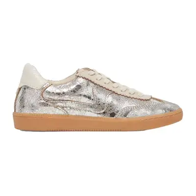 Dolce Vita Notice Wide Sneakers in silver distressed leather