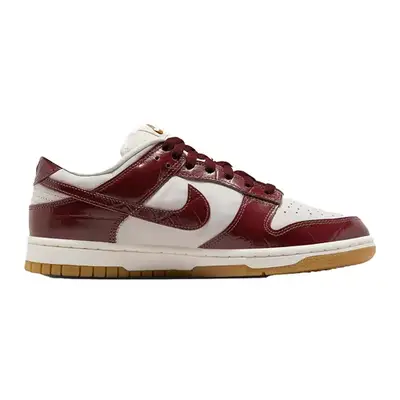 Nike Dunk Low LX sneakers in burgundy and white