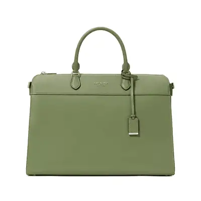 Kate Spade Morgan Laptop Bag in cedar stand green
