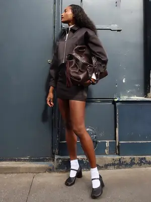 Brandon Blackwood Slim Trunk in yellow suede