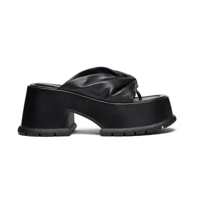 Brandon Blackwood platform sandal in black