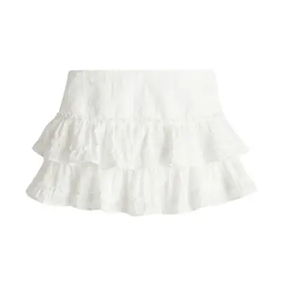 tiered mini skirt