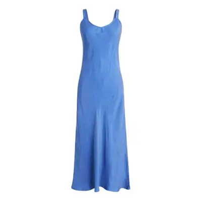 blue slip dress