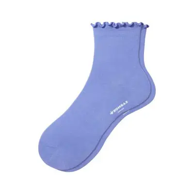 Bombas Lightweight Frill Quarter Socks in periwinkle