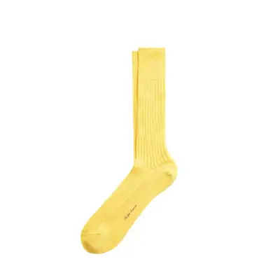bright yellow trouser socks