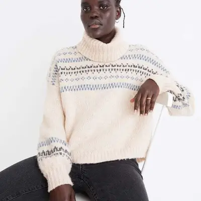 Somervell Fair Isle Turtleneck Sweater ($98)