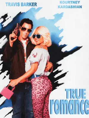Kourtney Kardashian and Travis Barker as the leads from the 1993 movie 